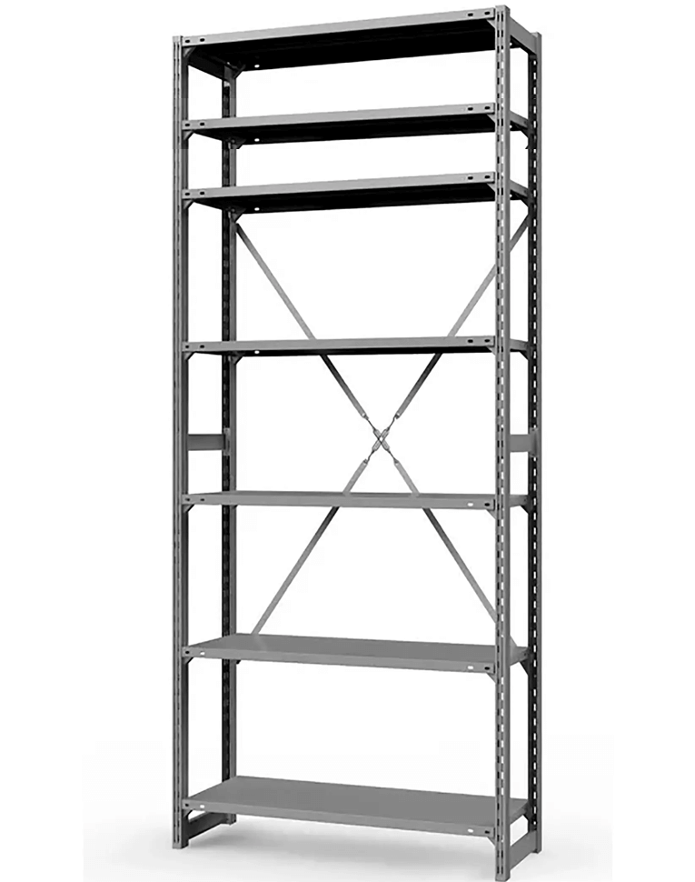 Стеллаж ТСУ 1800x700x600 7 полок (150 кг, перф)