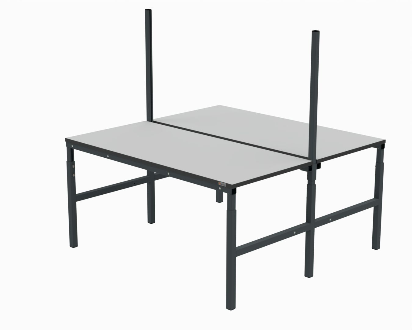 Стол рабочий 2х(1200х700 мм) 41.О ESD (RAL7035)