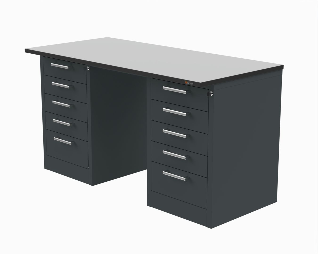 Стол рабочий 1500х700 мм 41.Т.С5.С5 (RAL7035)